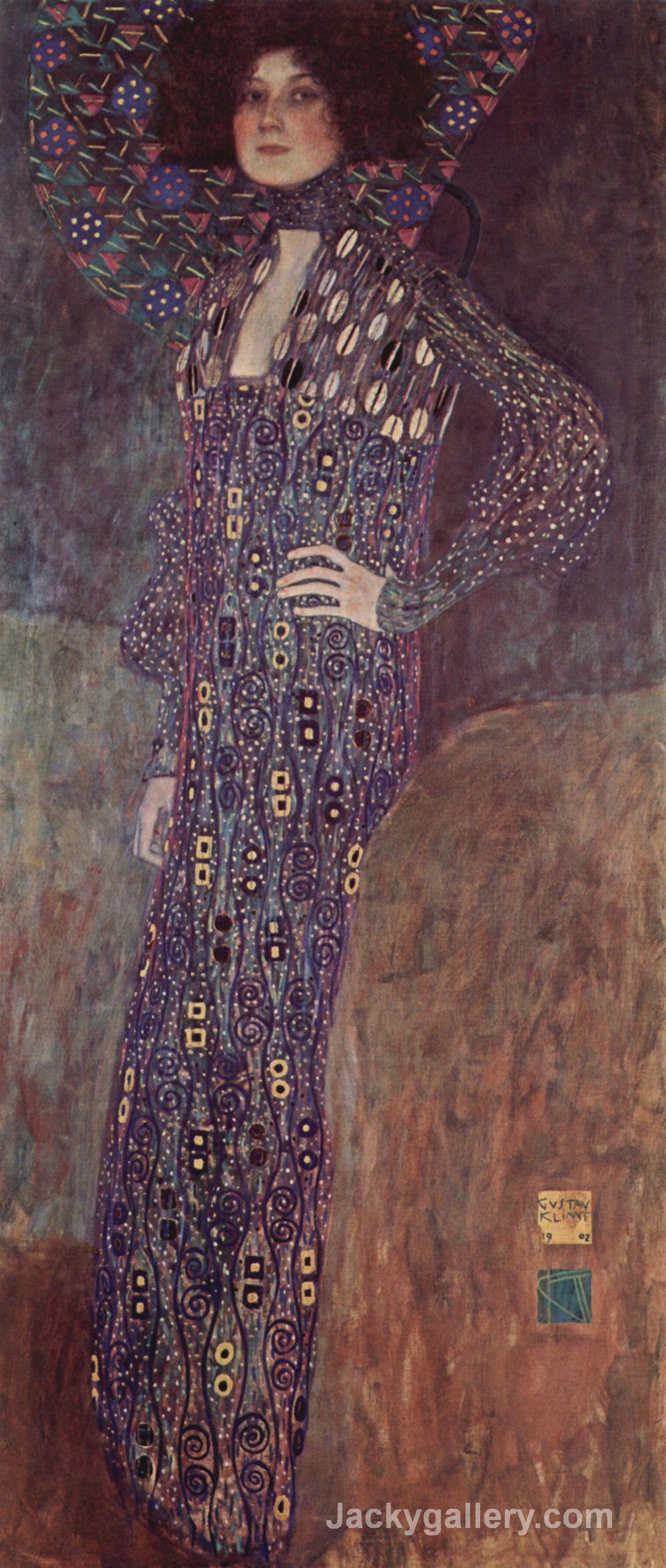 Portrait Of Emilie Floge, by Gustav Klimt paintings reproduction